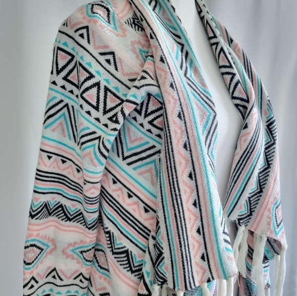 Billabong || 2000's 2012 BOHO FRINGE FESTIVAL CARDIGAN - Picture 5 of 9